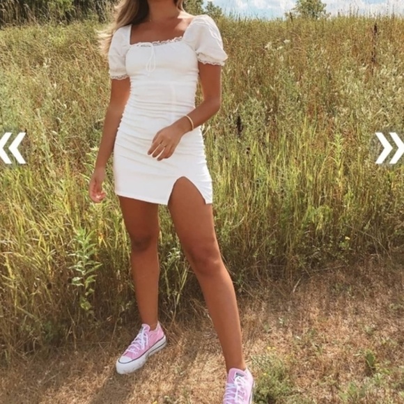 New*Princess Polly White Mini Dress - Picture 7 of 7